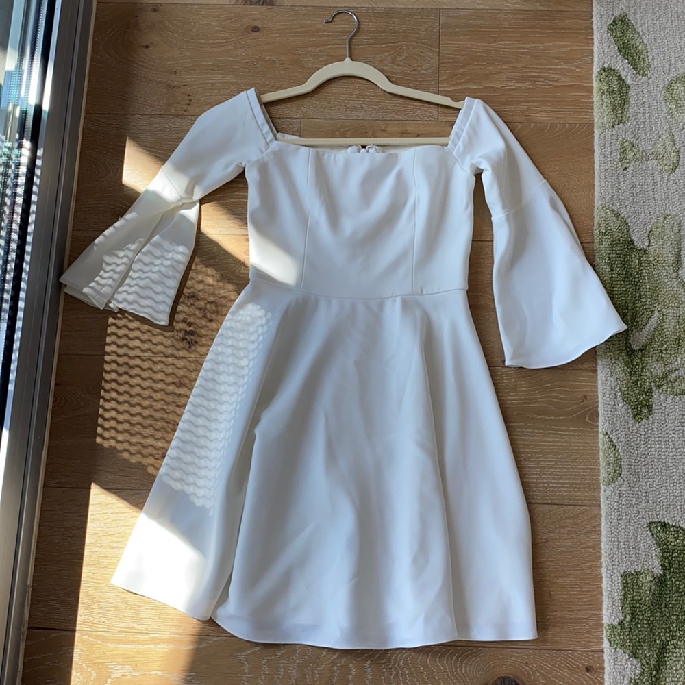 White mini dress